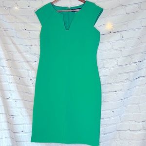 Karl Lagerfeld Paris Green Cap Sleeve Dress Size 10 Excellent Condition